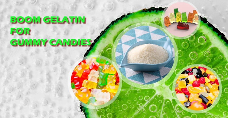 Boom Wholesale Halal Edible Gelatin Powder From Bovine Skin for Gummies