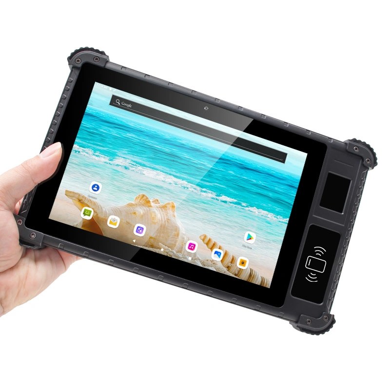 Utab R817 8 Inch Android IP65 Waterproof 4G Industrial Rugged Tablet Biometric Fingerprint Scanner Optional