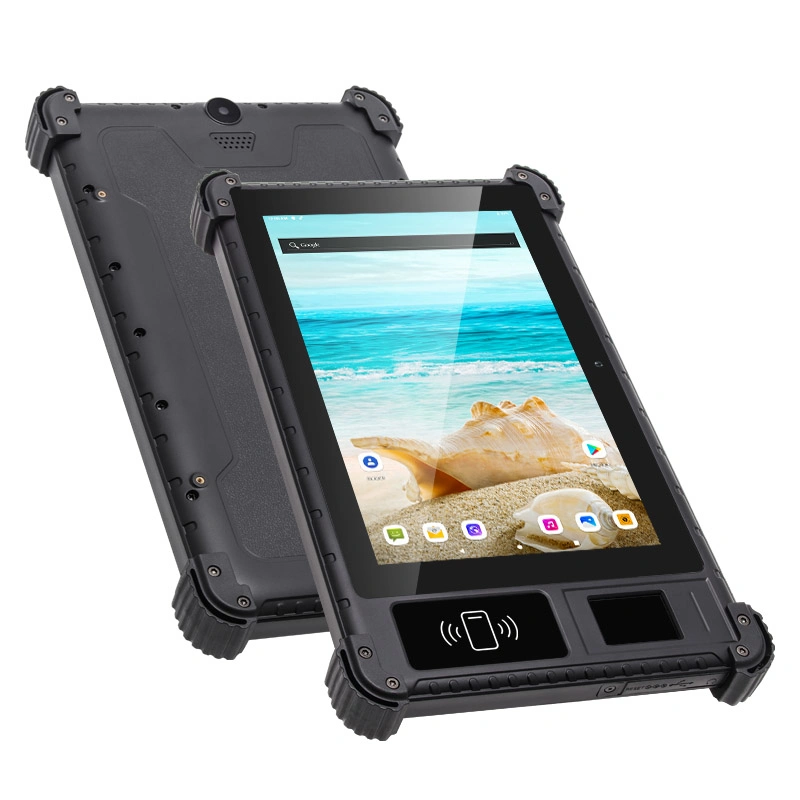 Utab R817 8 Inch Android IP65 Waterproof 4G Industrial Rugged Tablet Biometric Fingerprint Scanner Optional