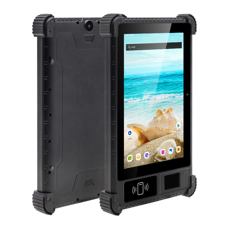 Utab R817 8 Inch Android IP65 Waterproof 4G Industrial Rugged Tablet Biometric Fingerprint Scanner Optional