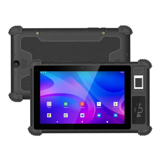 Utab R817 8-дюймовый Android IP65 водонепроницаемый 4G промышленный прочный планшет биометрический сканер отпечатков пальцев опционально